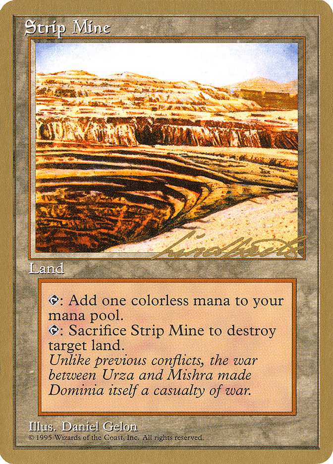 Strip Mine (Leon Lindback) [Pro Tour Collector Set] | Boutique FDB TCG