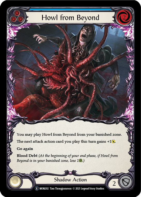 Howl from Beyond (Blue) [U-MON202] (Monarch Unlimited)  Unlimited Normal | Boutique FDB TCG