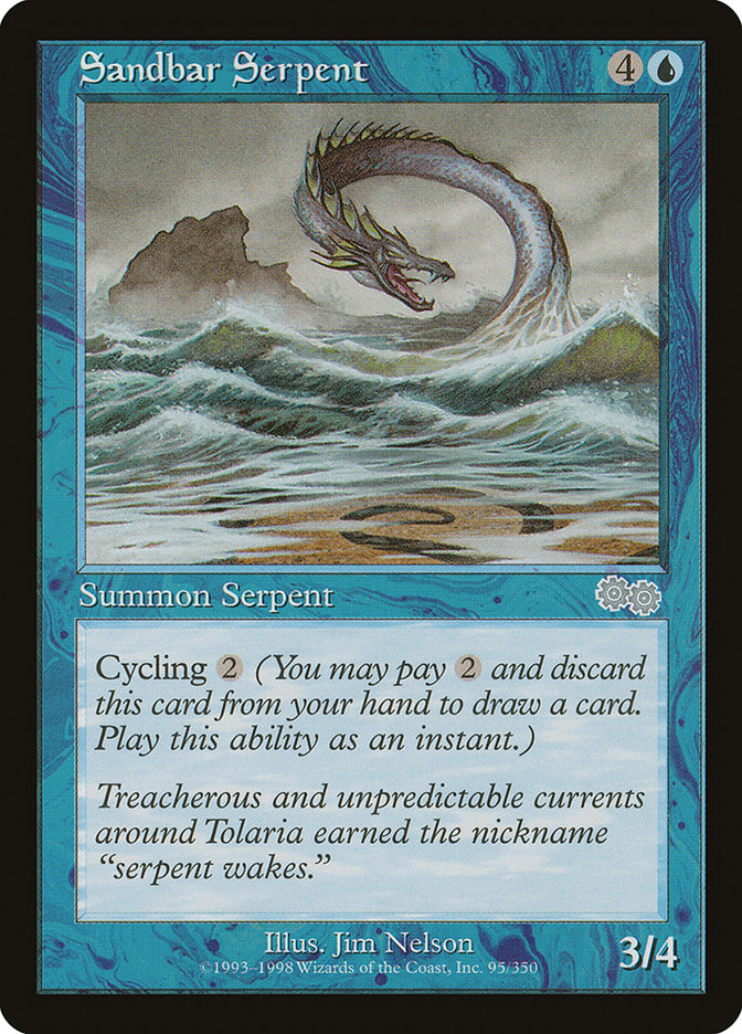 Sandbar Serpent [Urza's Saga] | Boutique FDB TCG