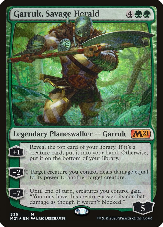 Garruk, Savage Herald [Core Set 2021] | Boutique FDB TCG