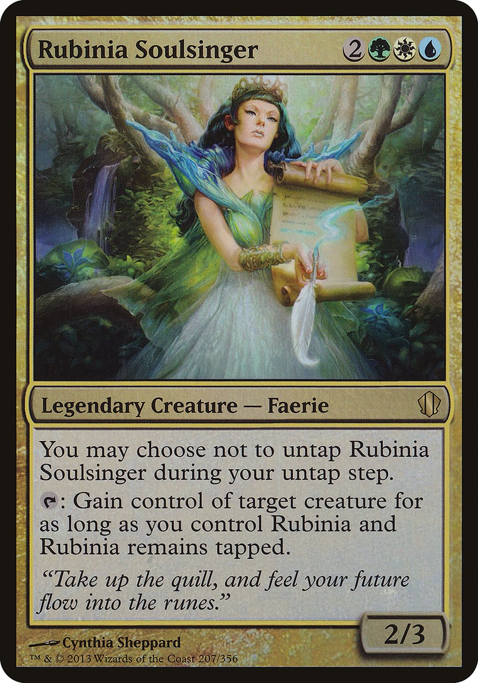 Rubinia Soulsinger (Oversized) [Commander 2013 Oversized] | Boutique FDB TCG