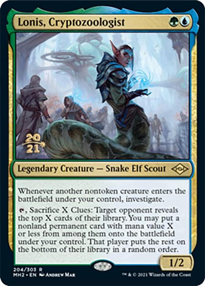 Lonis, Cryptozoologist [Modern Horizons 2 Prerelease Promos] | Boutique FDB TCG