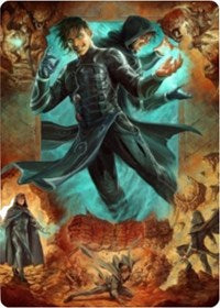 Jace, Mirror Mage 2 Art Card [Zendikar Rising Art Series] | Boutique FDB TCG