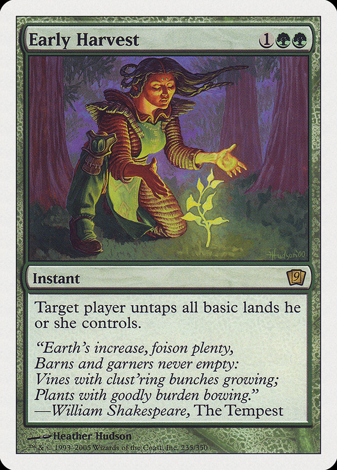 Early Harvest [Ninth Edition] | Boutique FDB TCG