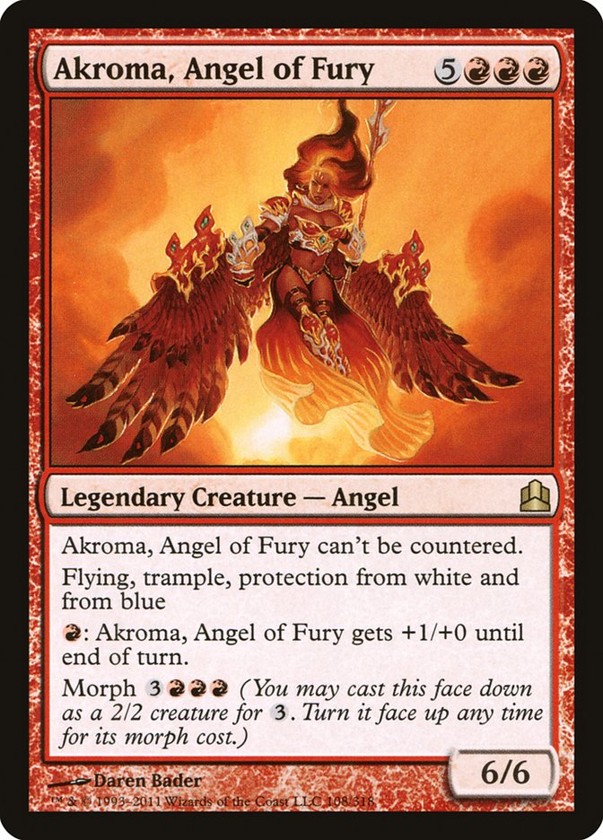 Akroma, Angel of Fury [Commander 2011] | Boutique FDB TCG