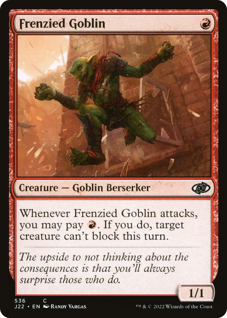 Frenzied Goblin [Jumpstart 2022] | Boutique FDB TCG