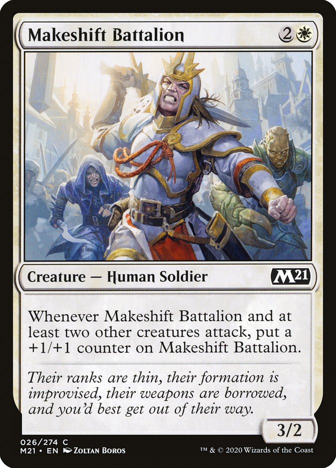 Makeshift Battalion [Core Set 2021] | Boutique FDB TCG