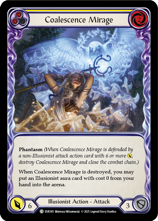 Coalescence Mirage (Yellow) [EVR145] (Everfest)  1st Edition Rainbow Foil | Boutique FDB TCG
