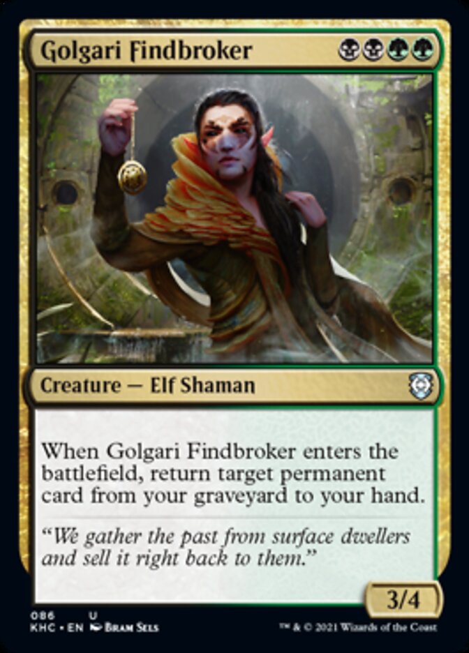 Golgari Findbroker [Kaldheim Commander] | Boutique FDB TCG