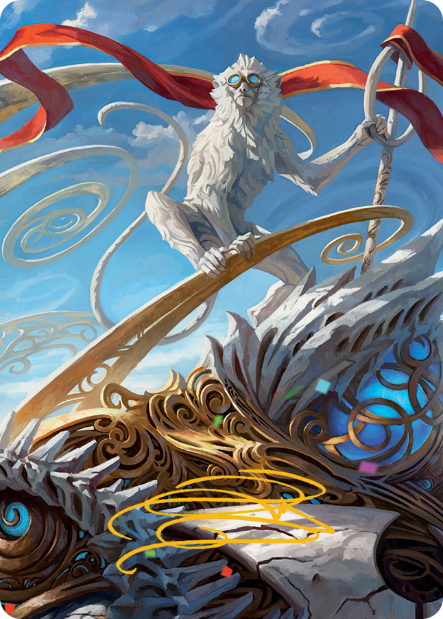 Ragavan, Nimble Pilferer Art Card (Gold-Stamped Signature) [March of the Machine Art Series] | Boutique FDB TCG