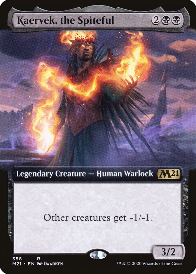 Kaervek, the Spiteful (Extended Art) [Core Set 2021] | Boutique FDB TCG