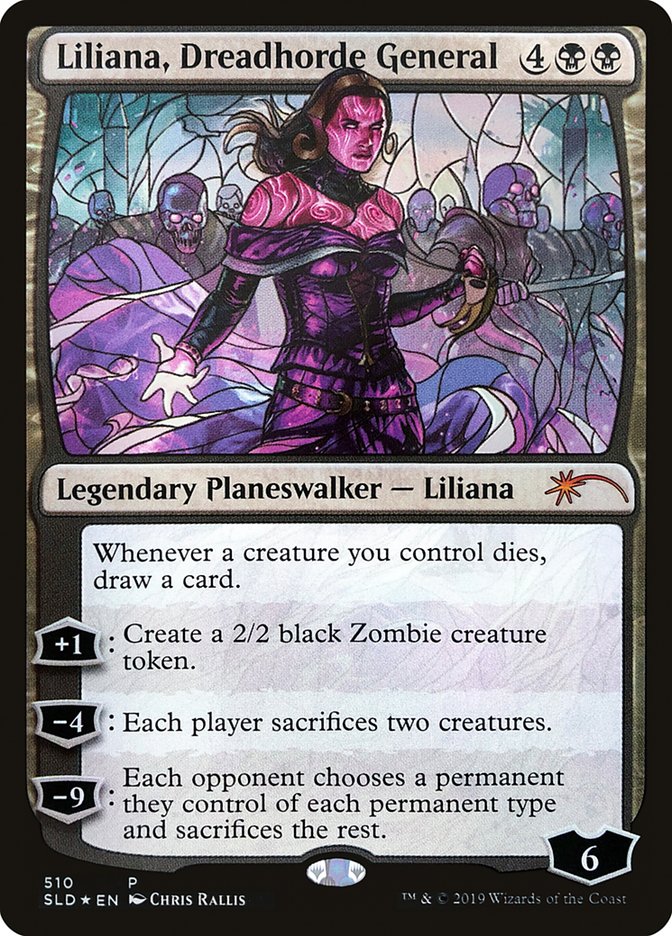 Liliana, Dreadhorde General (Stained Glass) [Secret Lair Drop Promos] | Boutique FDB TCG