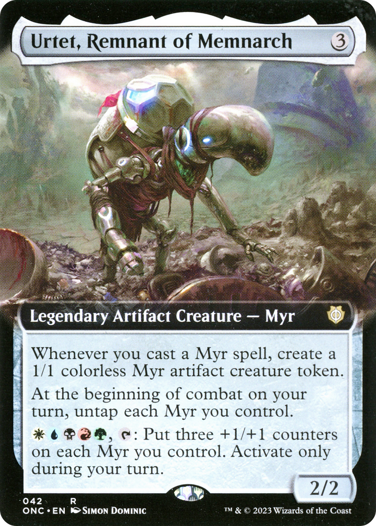 Urtet, Remnant of Memnarch (Extended Art) [Phyrexia: All Will Be One Commander] | Boutique FDB TCG