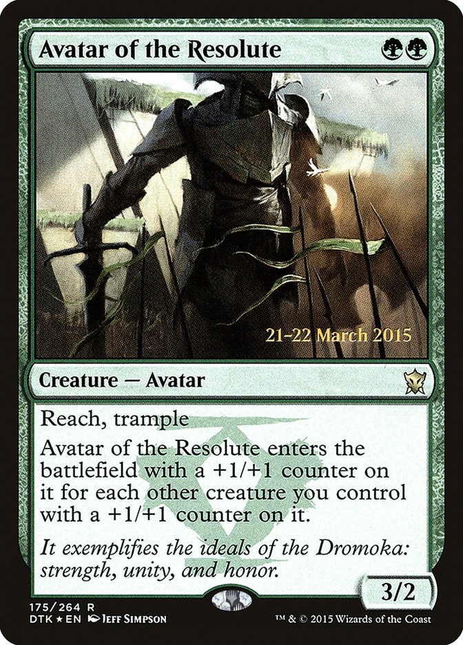 Avatar of the Resolute [Dragons of Tarkir Prerelease Promos] | Boutique FDB TCG