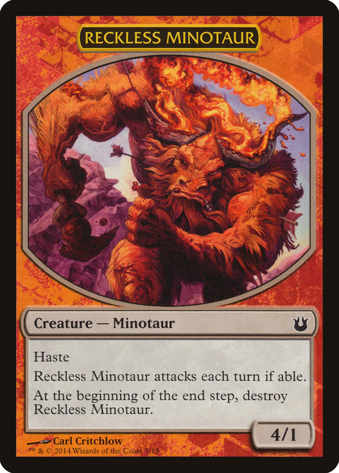 Reckless Minotaur [Born of the Gods Battle the Horde] | Boutique FDB TCG