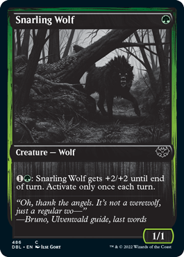 Snarling Wolf (486) [Innistrad: Double Feature] | Boutique FDB TCG
