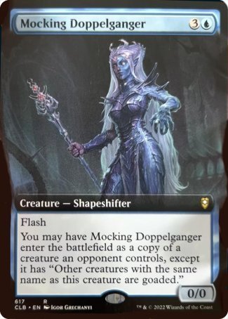 Mocking Doppelganger (Extended Art) [Commander Legends: Battle for Baldur's Gate] | Boutique FDB TCG