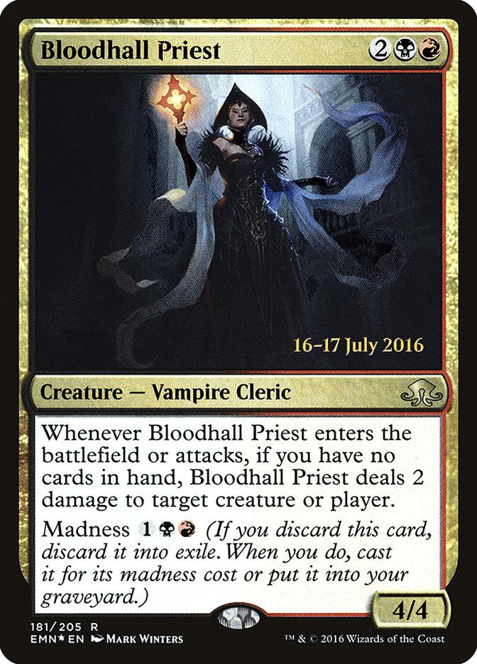 Bloodhall Priest [Eldritch Moon Prerelease Promos] | Boutique FDB TCG