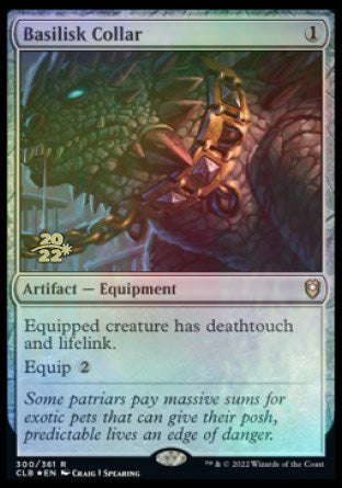 Basilisk Collar [Commander Legends: Battle for Baldur's Gate Prerelease Promos] | Boutique FDB TCG