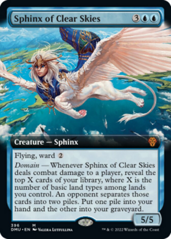 Sphinx of Clear Skies (Extended Art) [Dominaria United] | Boutique FDB TCG