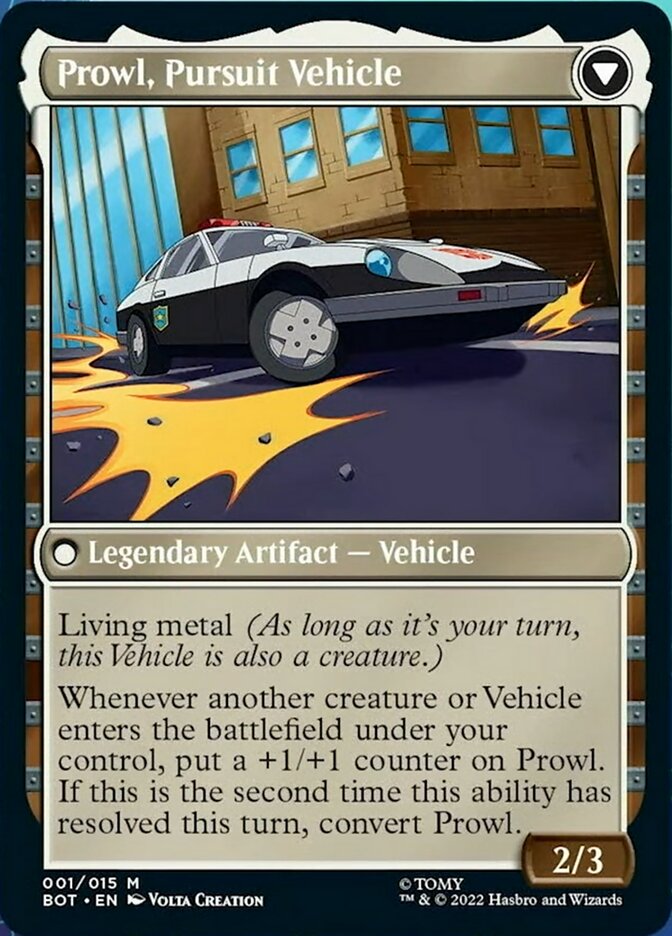 Prowl, Stoic Strategist // Prowl, Pursuit Vehicle [Transformers] | Boutique FDB TCG