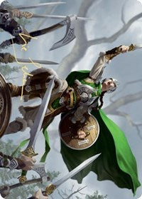 Maja, Bretagard Protector Art Card (Gold-Stamped Signature) [Kaldheim Art Series] | Boutique FDB TCG