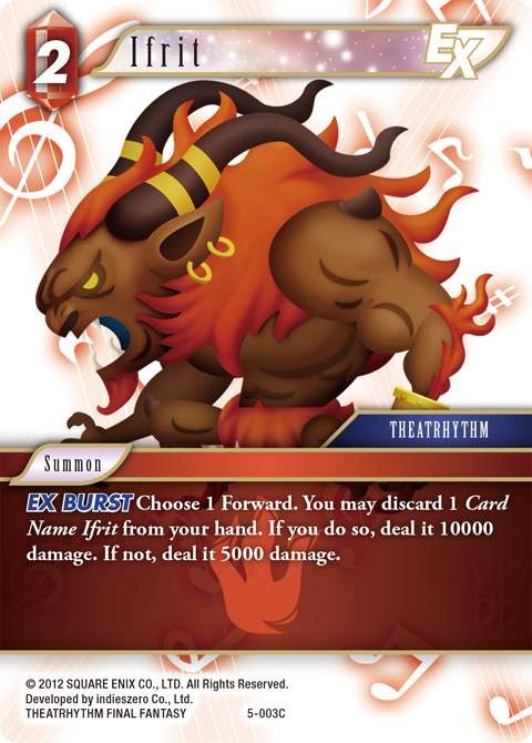 Ifrit EX [Opus V] | Boutique FDB TCG