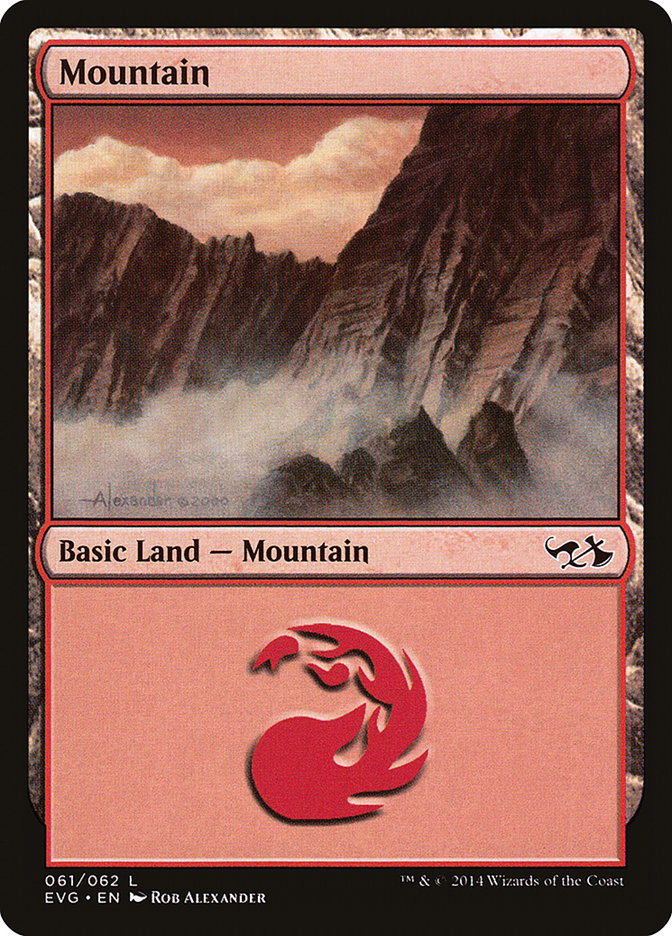 Mountain (61) (Elves vs. Goblins) [Duel Decks Anthology] | Boutique FDB TCG