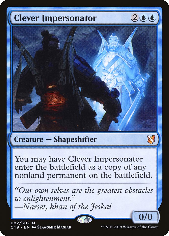 Clever Impersonator [Commander 2019] | Boutique FDB TCG