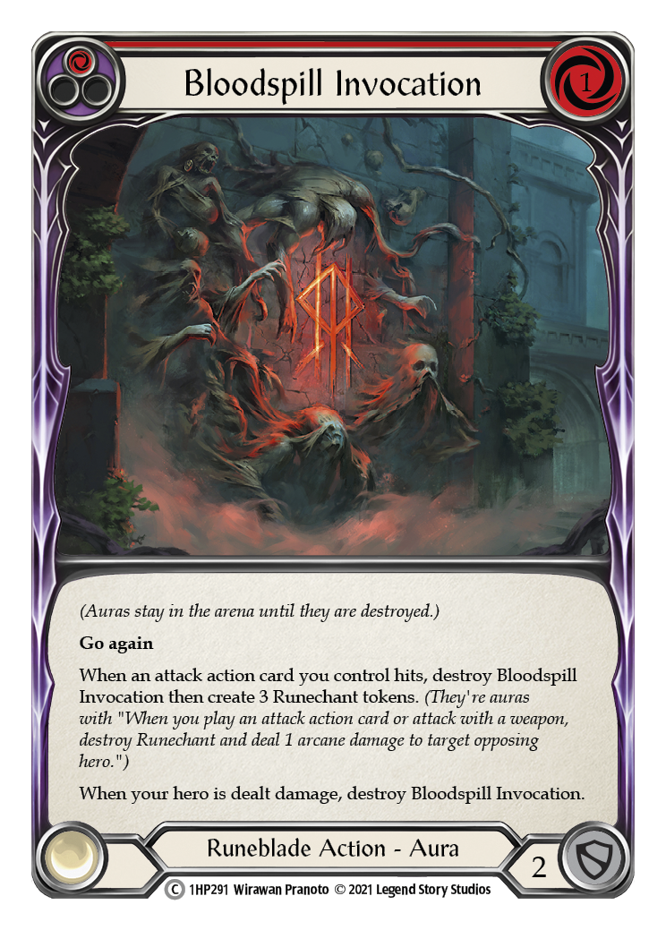 Bloodspill Invocation (Red) [1HP291] (History Pack 1) | Boutique FDB TCG