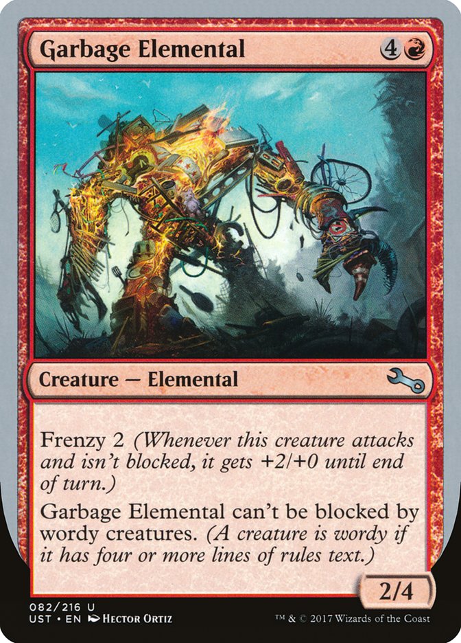 Garbage Elemental (2/4 Creature) [Unstable] | Boutique FDB TCG