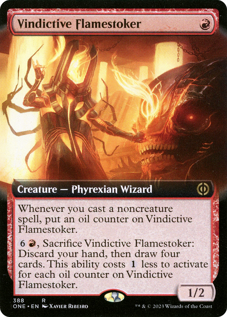 Vindictive Flamestoker (Extended Art) [Phyrexia: All Will Be One] | Boutique FDB TCG