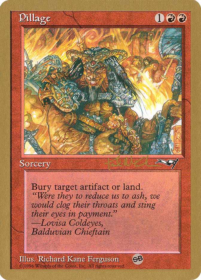 Pillage (Paul McCabe) (SB) [World Championship Decks 1997] | Boutique FDB TCG