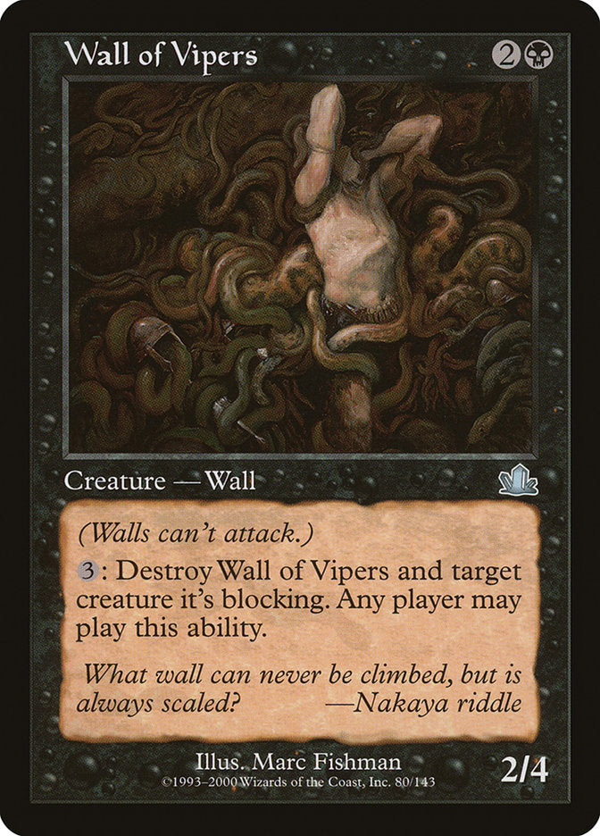 Wall of Vipers [Prophecy] | Boutique FDB TCG