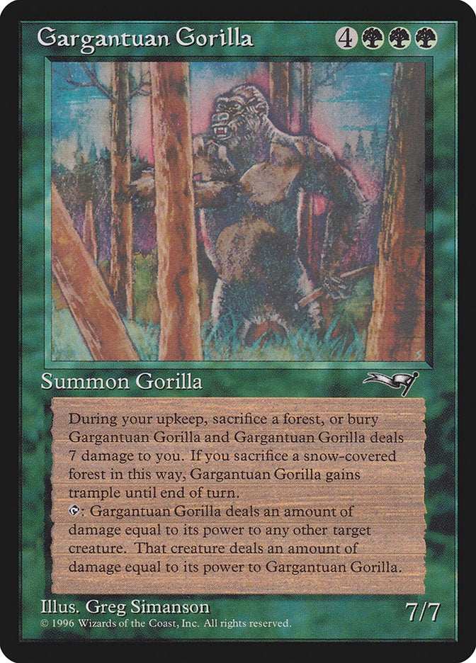 Gargantuan Gorilla [Alliances] | Boutique FDB TCG