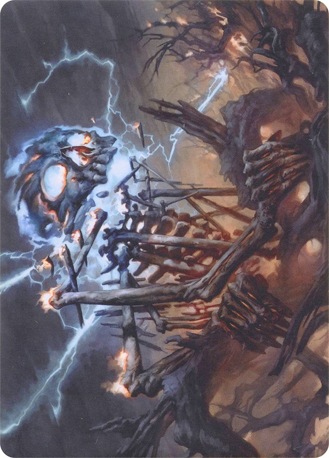 Lightning Skelemental // Lightning Skelemental [Modern Horizons Art Series] | Boutique FDB TCG