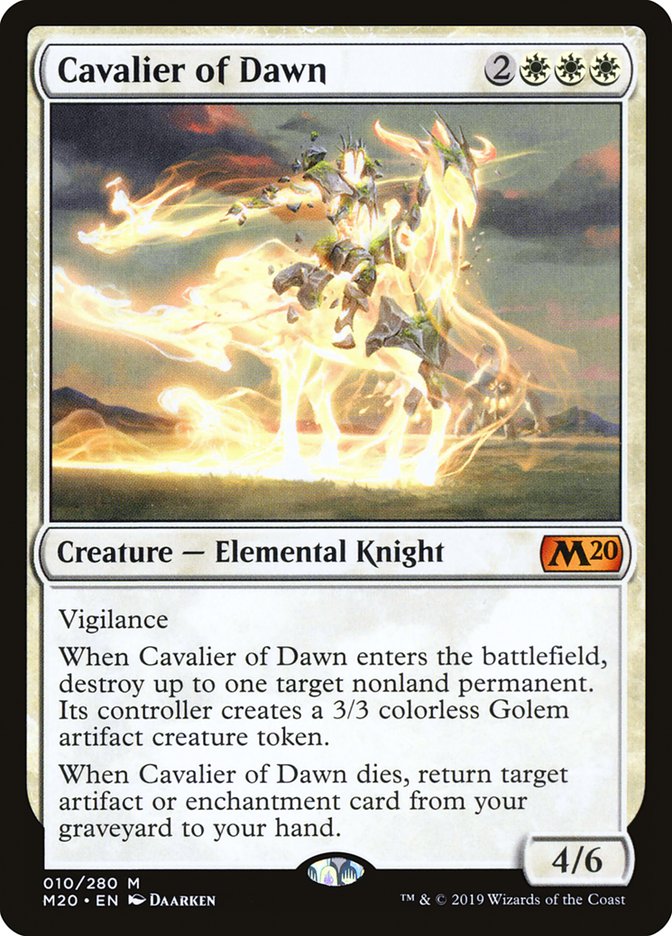 Cavalier of Dawn [Core Set 2020] | Boutique FDB TCG