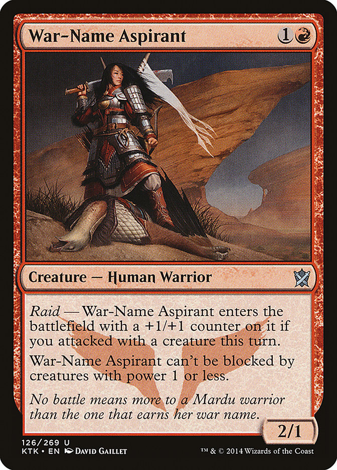 War-Name Aspirant [Khans of Tarkir] | Boutique FDB TCG