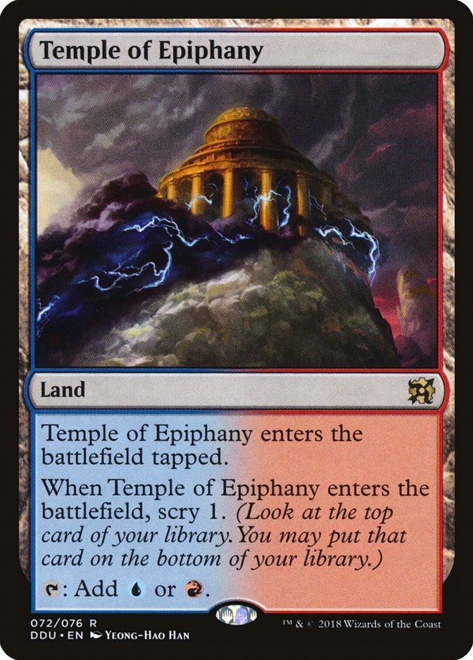 Temple of Epiphany [Duel Decks: Elves vs. Inventors] | Boutique FDB TCG