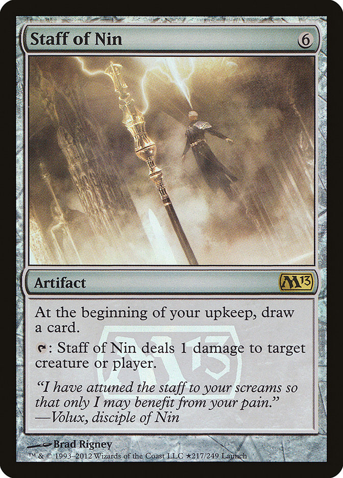 Staff of Nin [Magic 2013 Prerelease Promos] | Boutique FDB TCG