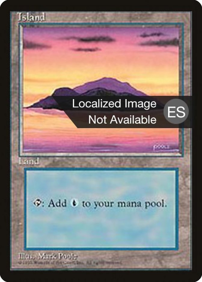 Island (A) [Fourth Edition (Foreign Black Border)] | Boutique FDB TCG