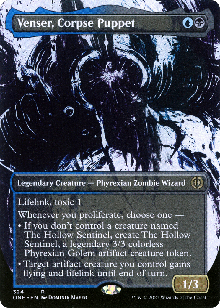 Venser, Corpse Puppet (Borderless Ichor) [Phyrexia: All Will Be One] | Boutique FDB TCG