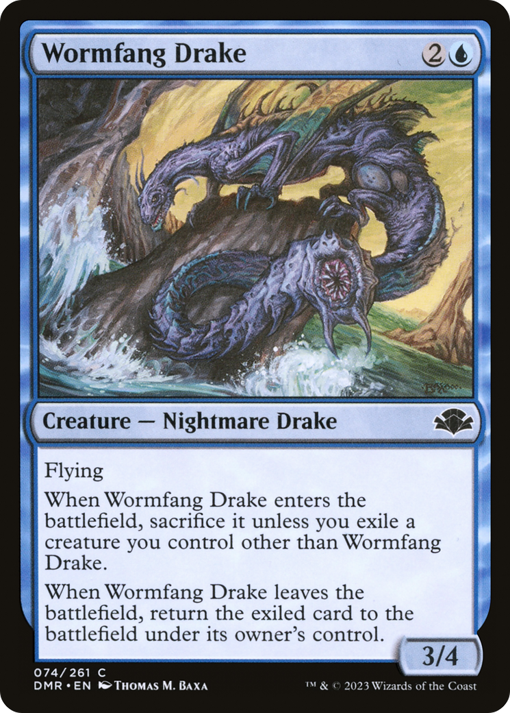 Wormfang Drake [Dominaria Remastered] | Boutique FDB TCG