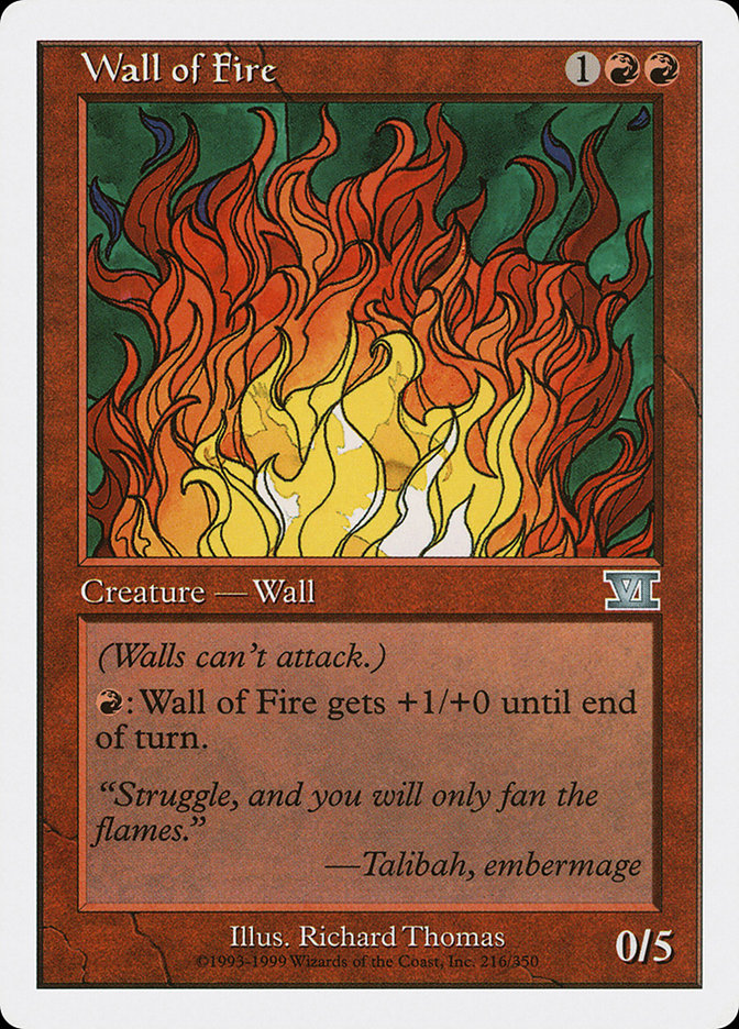 Wall of Fire [Classic Sixth Edition] | Boutique FDB TCG