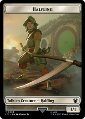 Halfling // Treasure Token [The Lord of the Rings: Tales of Middle-Earth Commander Tokens] | Boutique FDB TCG