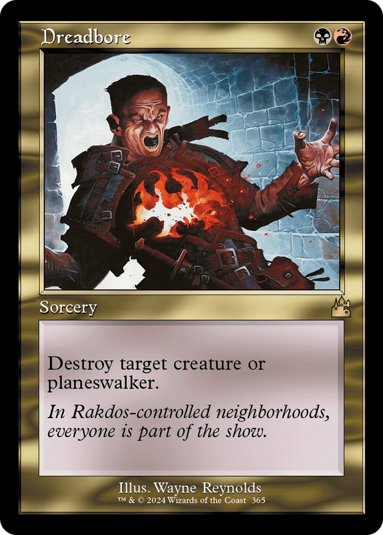 Dreadbore (Retro Frame) [Ravnica Remastered] | Boutique FDB TCG