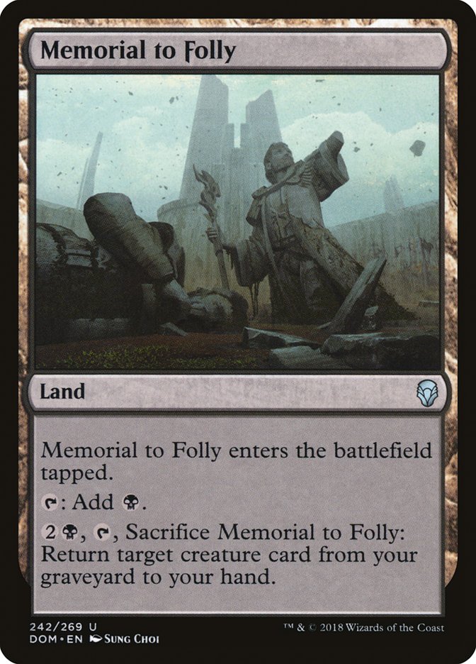 Memorial to Folly [Dominaria] | Boutique FDB TCG