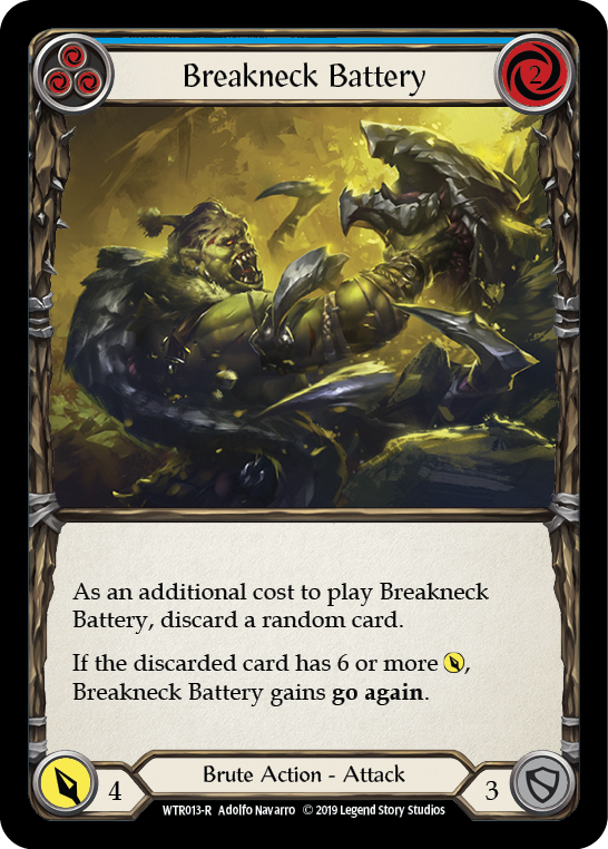 Breakneck Battery (Blue) [WTR013-R] (Welcome to Rathe)  Alpha Print Normal | Boutique FDB TCG