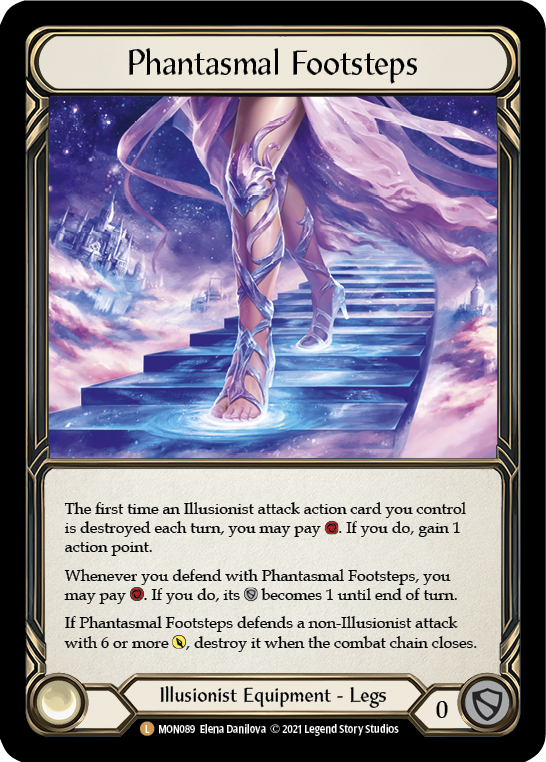 Phantasmal Footsteps [MON089-CF] (Monarch)  1st Edition Cold Foil | Boutique FDB TCG