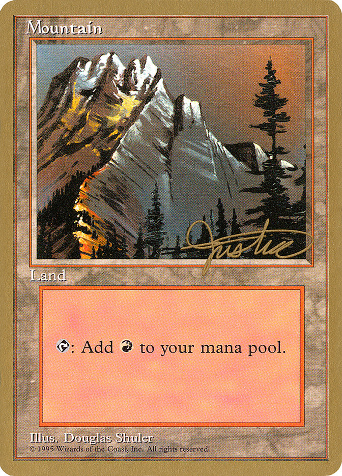 Mountain (mj373) (Mark Justice) [Pro Tour Collector Set] | Boutique FDB TCG